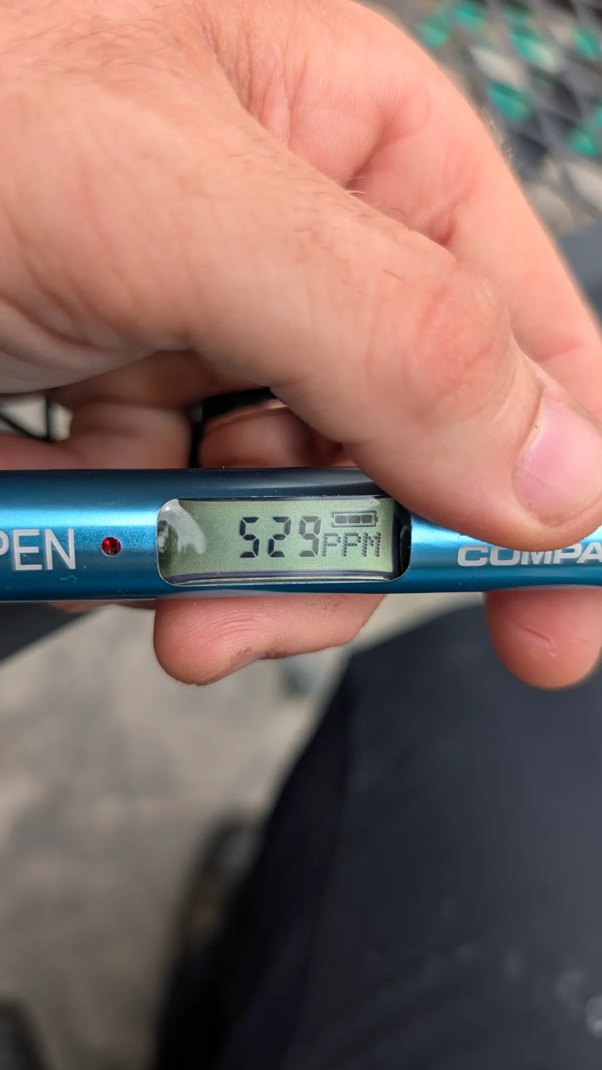 Results of an onsite Total Dissolvable Solids (TDS) exceeding the manufactures limits