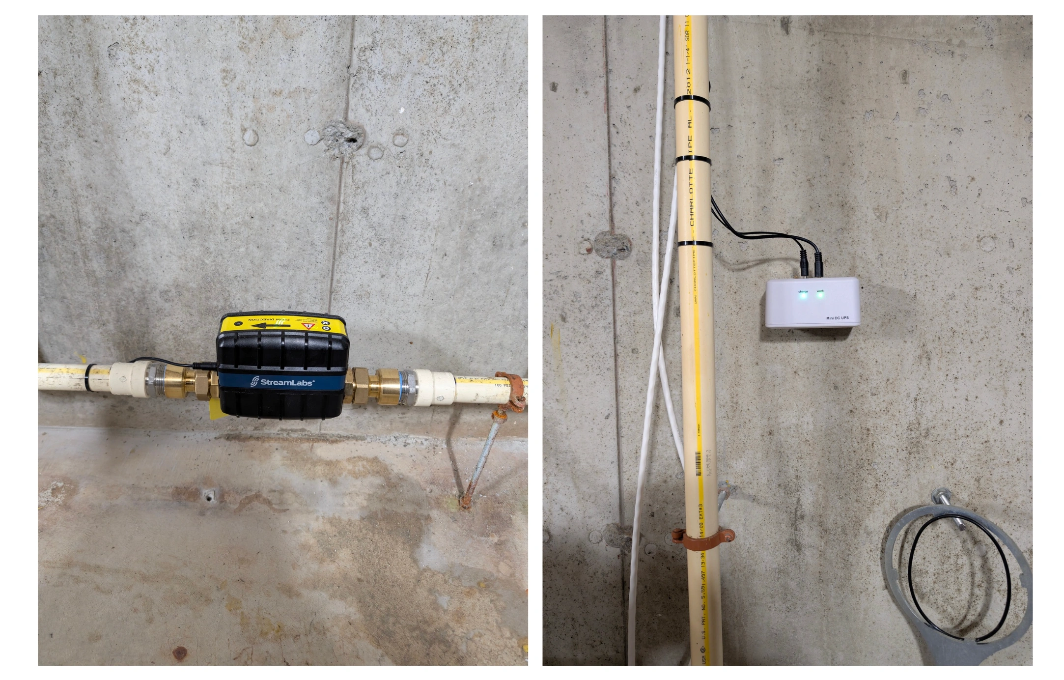 Smart home water detector set up