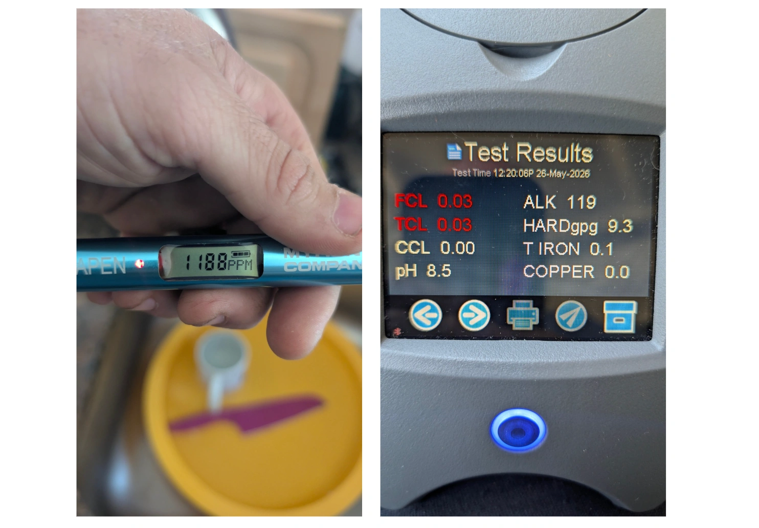 Water Test Results