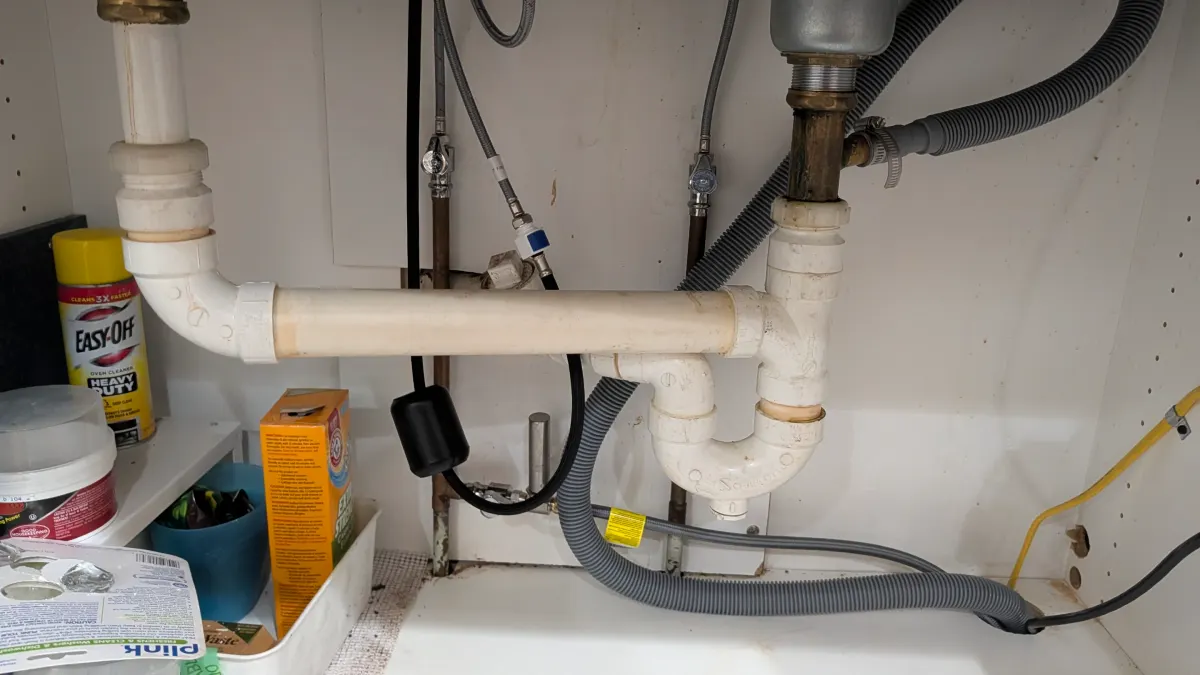 Shut-Off Valve Installation Beneath the Kitchen Sink