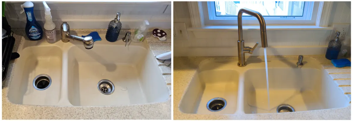 Before and After: Kitchen Faucet Installation